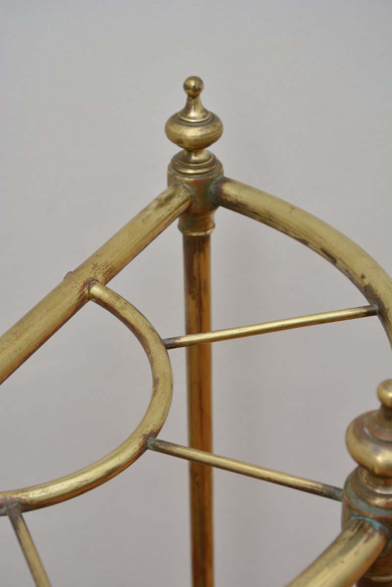 Original Antique Victorian Umbrella Stand in Brass - Image 5
